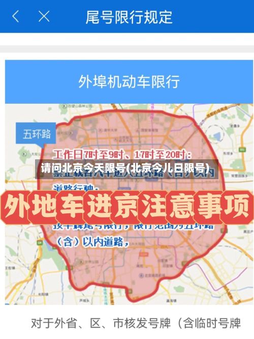请问北京今天限号(北京今儿日限号)-第2张图片