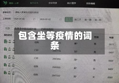 包含坐等疫情的词条-第2张图片