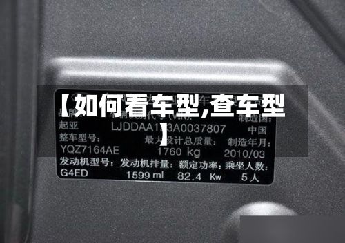 【如何看车型,查车型】