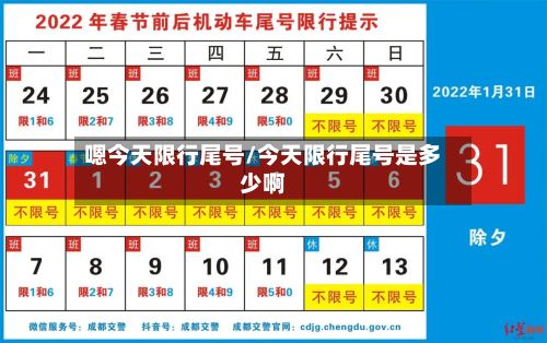 嗯今天限行尾号/今天限行尾号是多少啊